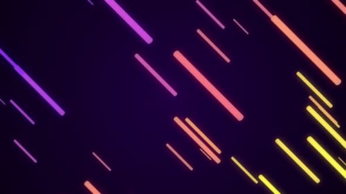 Bunte gerade Linien auf lila Hintergrund