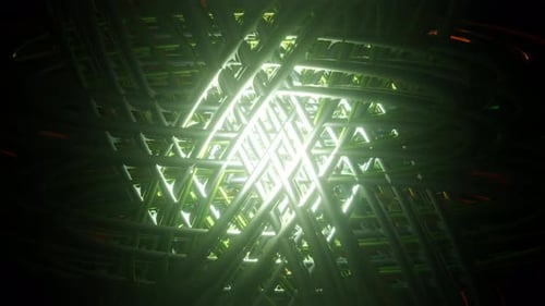 Psychedelische Kaleidoskop-Muster Animation Geometrischer bunter Hintergrund