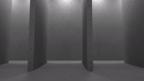 3D-Renderer der Betonkonstruktion im Inneren. Konstruktion von Beton- und Zementblöcken, Hintergrund