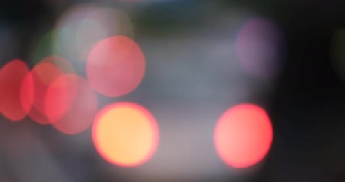 Blurred of slow-moving traffic with a lots of motorcycles, motorbike, bus, car...