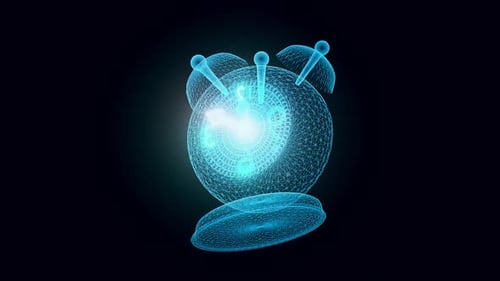 Alarm Clock Hologram Rotating Hd