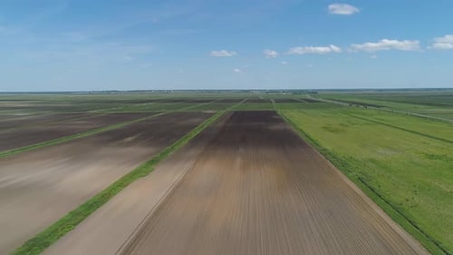 Aerial View of Farmland