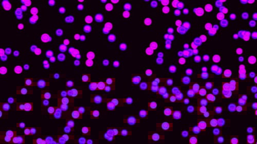 Bright purple and pink cloud of dialog circles