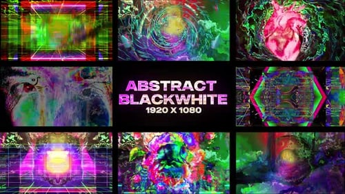 Vibrant Glitch Art Loops for Dynamic Abstract Backgrounds