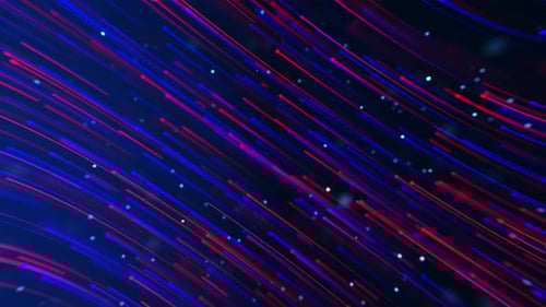 Abstract Lines blinking lights tech Futuristic data transfer, cloud computing,