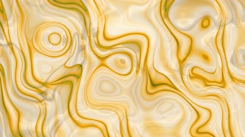 Golden Abstract Fluid Art Liquid Motion Background Loop