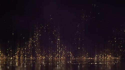 Goldpartikel-Hintergrund 01 HD