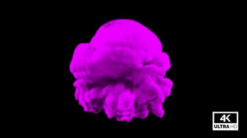 Abstract Magenta Smoke Rising Effect