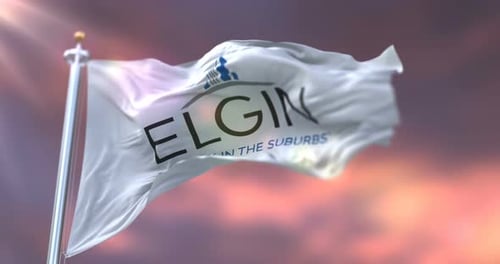 Realistic 3D Waving Flag with Customizable Logo Reveal