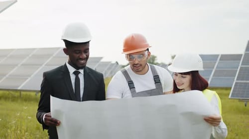 Engineers at Solar Farm