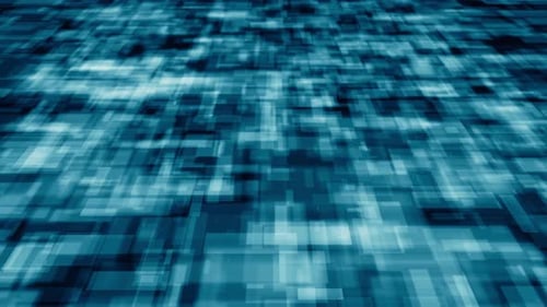 Concept de fond abstrait de la technologie du rectangle bleu
