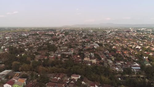 Luftaufnahme: Yogyakarta, Indonesien