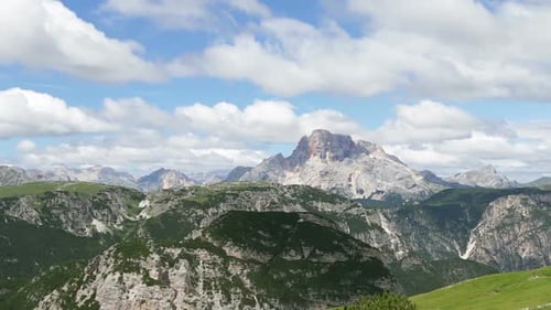 Mountains Range Landscape View on Sunny Day