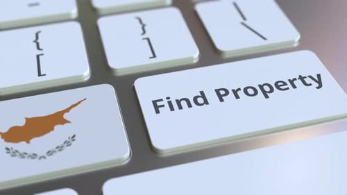 Find Property Text and Flag of Cyprus on the Keyboard