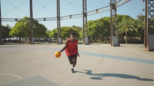 street basketball game outdoor