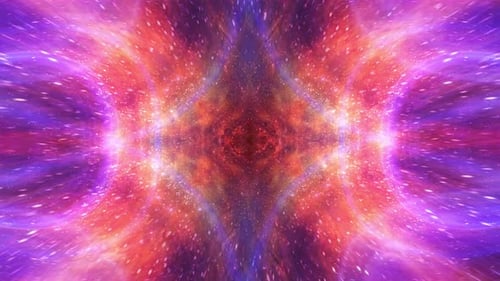 Futuristic Space Warp Tunnel Background Animation