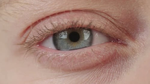 Extreme Close Up of Eye Opening