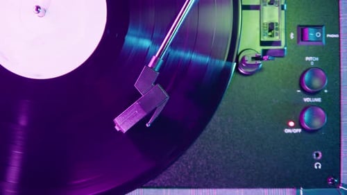 Vinyl Record Closeup