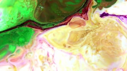 Multicolor Liquid Paint Surface 16