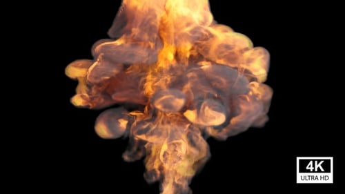 Powerful Realistic Mushroom Cloud Explosion Visual Effect