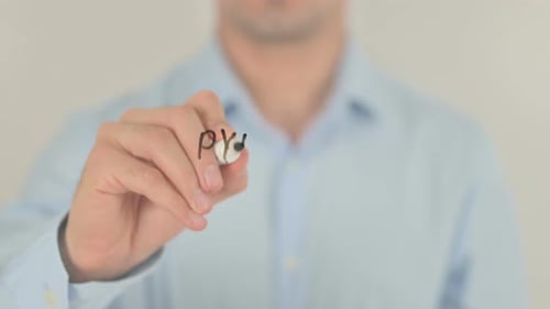 Writing Pyramid Scheme On Transparent Surface