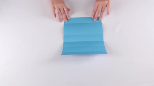 Papel de
abanico de origami. ¿Blanco? Time Lapse