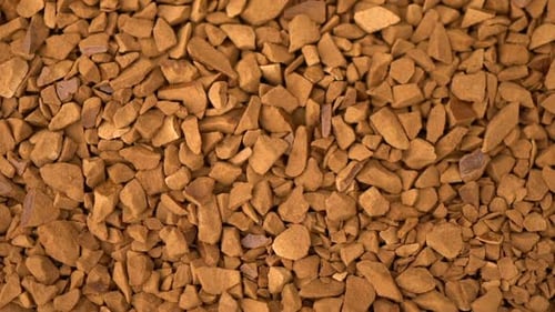 Close Up of Instant Coffee Granules Texture
