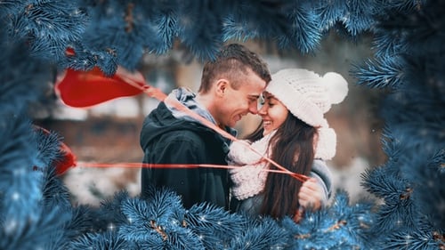 Weihnachtsrahmen und Winter-Diashow