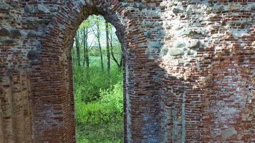 Old Architecture Details of the Lutheran Church in the Kalsnava Parish Latvia