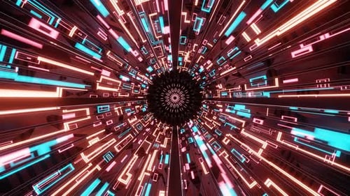 4K Digital Wireframe Environment | Futuristic Technology Background Loop