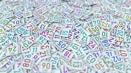 Specific Date March 15 Emerges from Calendar Pages