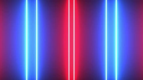 Neon Light Lines 4K 02