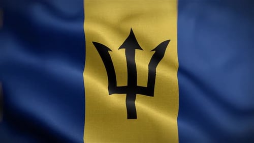 Vorderseite mit Barbados-Flagge