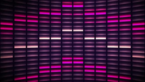 Vibrant Neon Grid Pulsing Background Loop