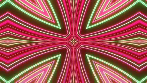 Red Green Pulsating Neon Disco Background VJ Loop