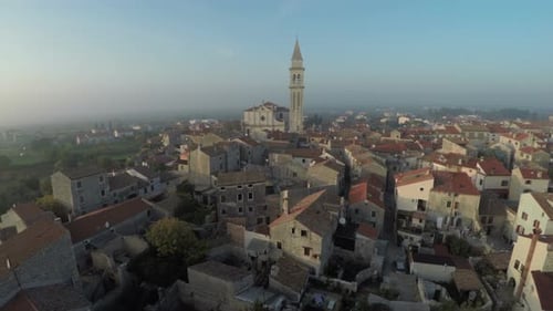 Vue aérienne de Vodnjan