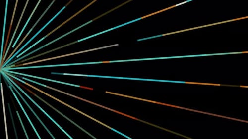 Abstract Radiating Light Beam Lines Vertical Background Loop