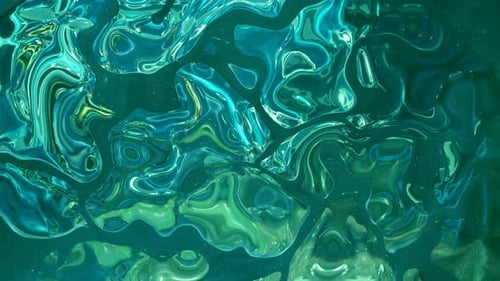 Abstract Fluid Blue Green Water Background Loop
