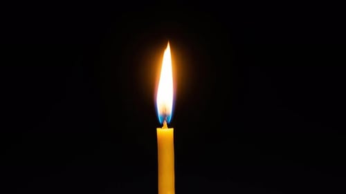 Timelapse of a burning candle