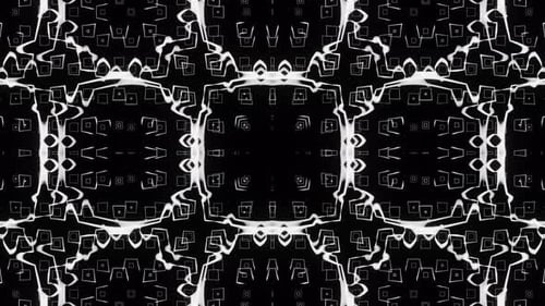 Black and White Abstract Pattern for VJ Loop Visualizations
