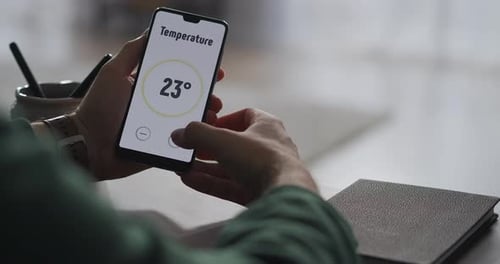 Smart Home App Control on Smartphone