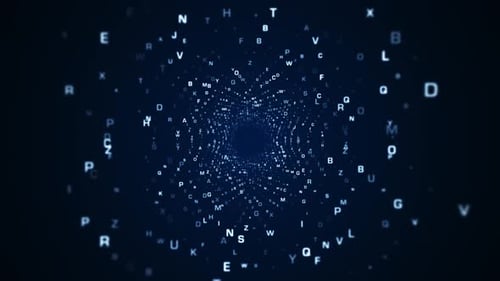 4K Abstract Binary Tunnel (loopable)