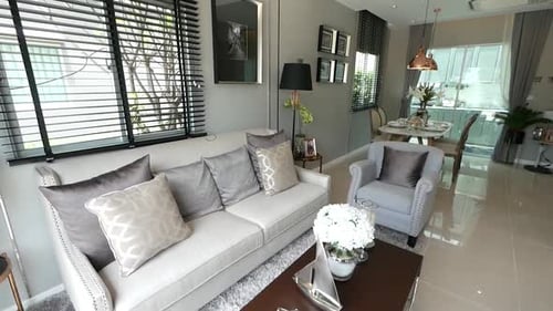 Elegant and Stylish Kitchen Area and Living Area Walkthrough