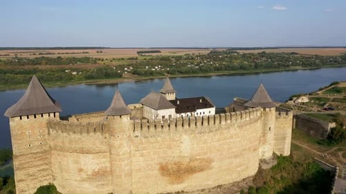 Alte Festung von Khotyn in der Ukraine