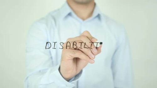 Disability Written on Clear Surface