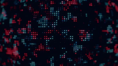 Fondo abstracto de líneas de cuadrícula y puntos