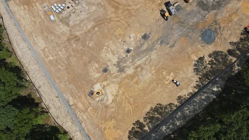 Proceso de preparación a la vista de las obras de construcción de Site House