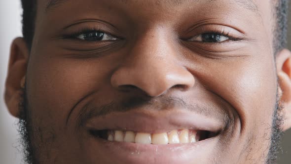 Cover for Video Portrait Young Smiling African American Man