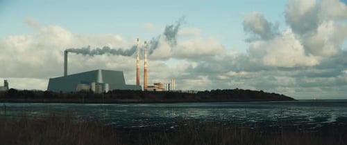 Factory releases emissions