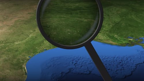 Loupe Finds Houston City on the Map